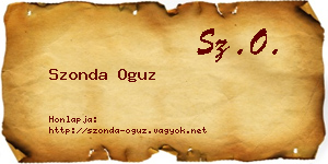 Szonda Oguz névjegykártya